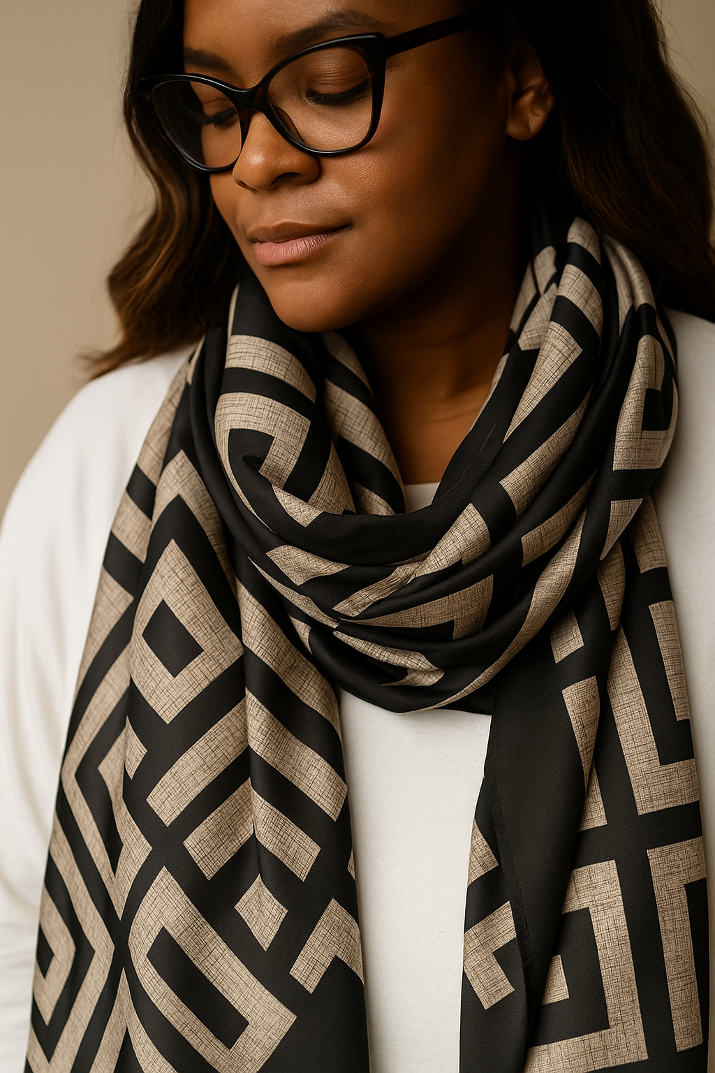 The Aera Grid Scarf
